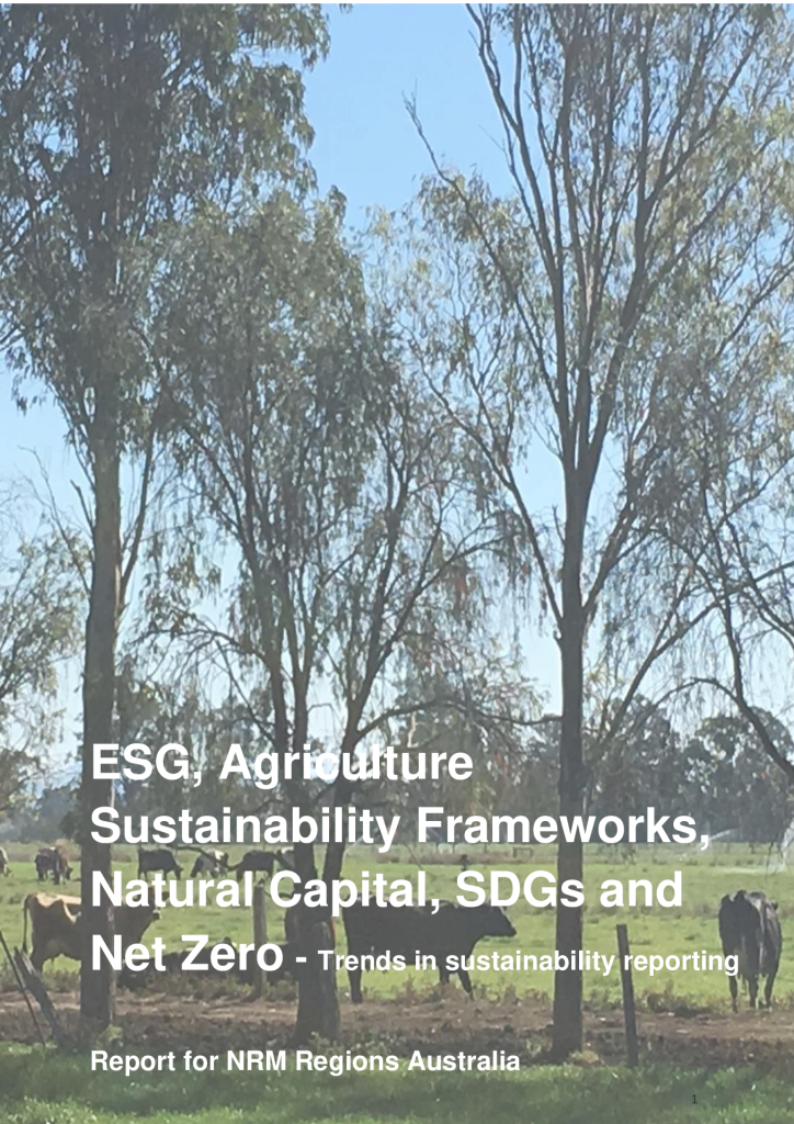 thumbnail of Sustainability reporting and Australian Agriculture_2021_CPhelps